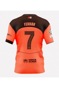 Barcelona Ferran Torres #7 Jalkapallovaatteet Kolmaspaita 2025-26 Lyhythihainen